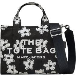 Marc Jacobs The Daisy Canvas Small Tote Bag - Black/White