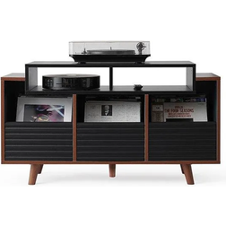 NorStone Oslo 1200 Vinyl Möbler Valnöt Svart Förvaringsskåp 120x64.3cm