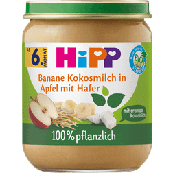 Hipp Bio Frucht Getreide Banane Kokosmilch Apfel 160g, 6er Pack 160g 1Pack