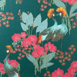 Dunelm Mariba Emerald Wallpaper Green