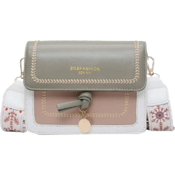 Shein Mini Square Bag Colourblock Flap