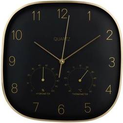 24hshop Väggklocka Med Termometer 29 cm Vægur 29cm