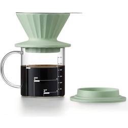 Buydeem Pour-Over Coffee Brewing Kit Cozy Greenish