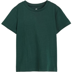 H&M Cotton T-shirt - Dark Green (0611503070)