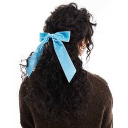 Easilocks x ASOS Lyseblå Hårsløjfe I Velour