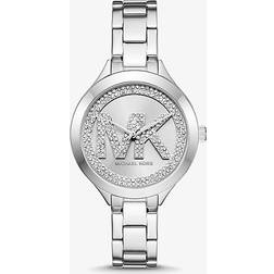 Michael Kors Aspyn Silver-Tone Pavé Watch ONE SIZE