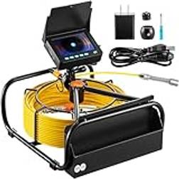 VEVOR Kanalkamera 30 m 4.3-Zoll Kanalkamera mit 6 einstellbaren LEDs 16 GB-Karte