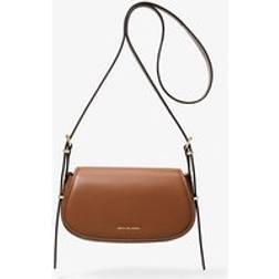Michael Kors MK Lydia Small Leather Crossbody Bag - Brown