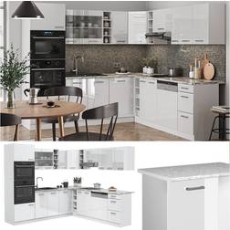 VICCO Cuisine En Angle R-Line - Blanc Brillant