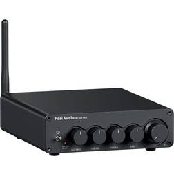 Fosi Audio Hi-Fi Bluetooth 5.0 Stereo Receiver Forstærker 2.1 Channel Mini Class D Integreret Amp 2X165W