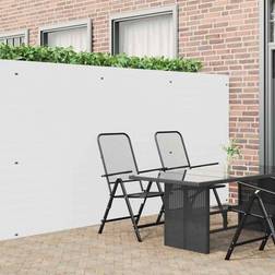 vidaXL Garden Fence Double-Sided White 1.8x5 m PVC