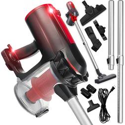 Retoo Beutelloser Staubsauger 600 Watt 2-in-1 Rot