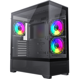 Gamemax Vista Mid Tower Gaming Case Black