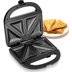 Toastie Maker 2 Slice Sandwich Toaster 750W