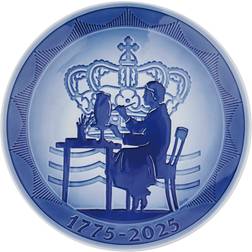 Royal Copenhagen Jubilæumsplatte 18 cm Hvid 18 cm Flat tallrik 18cm
