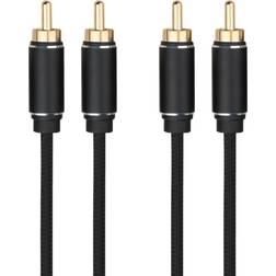 Dacota RCA Stereo M-M 1,5 m svart