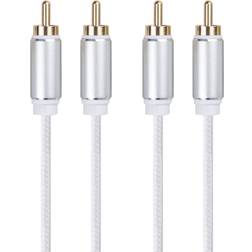 Dacota RCA Stereo M-M 1,5 m vit