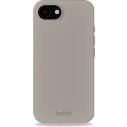 Holdit iPhone 16E Silikon Fodral Gråbrunt