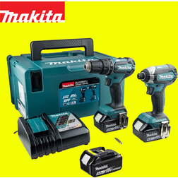 Makita DLX2283T3J 18V Brushless Combi Drill Impact Driver Twin Kit