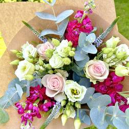 Fays Flowers Scented Stock and Rose Bouquet 50 x 30 x 30 cm