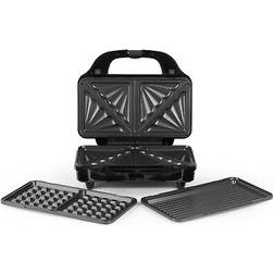 Salter Snack Maker 3-in-1 Sandwich Toaster Waffle Maker 900W