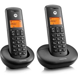 Motorola E202 DECT Cordless Phones Twin Pack