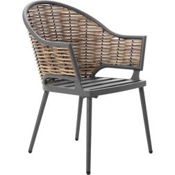 Dehner Gartensessel Barcelona 45.5 cm Dunkelgrau