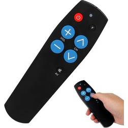 MTP Products Universalfjärrkontroll För Äldre Smart Inlärningskontroll Med 7 Knappar