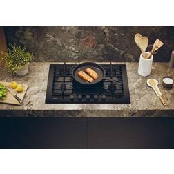 Haier Havg75TBBP 75cm Gas On Glass Hob