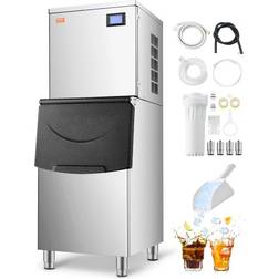 VEVOR Commercial Ice Maker 550LBS/24H 250LBS Storage Bin