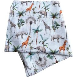 Baby J's Light Safari Bamboo Muslin Swaddle Blanket