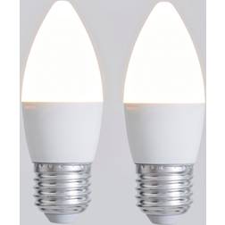 Status Set of 2 4W Pearl ES Candle Bulbs Warm White