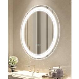 VEVOR LED Badezimmerspiegel Wandmontage 60 cm Rund