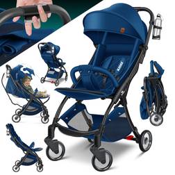 Kidiz Kinderwagen Premium Klappbar Liegebuggy Sportwagen Faltbar 360°Räder 5-Punkt Gurt