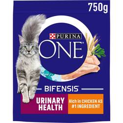 Purina ONE Adult Dry Cat Food Urinary Health Rich in Chicken 750g Pack of 4