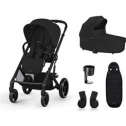 Cybex Balios Pushchair Bundle 5 Pieces Moon Black