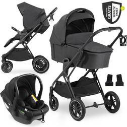 Hauck 3in1 Kinderwagen-Set Vision X Trio Set Black