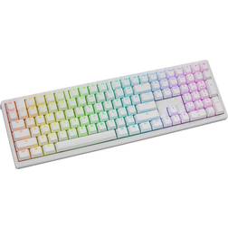 Ducky Zero 6108 Pure White Wireless Gaming Tastatur MX2A Speed-Silver