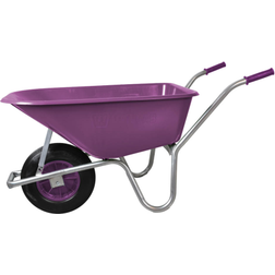 Willab Trillebår Plast 100 Liter Plum Luftgummidekk