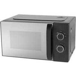 George Home Textured 17L Manual Microwave Black