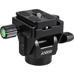 Andoer Monopod Lutningshuvud Med Snabbkopplingsplatta