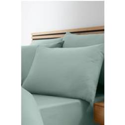 Catherine Lansfield So Soft Easy Iron Fitted - - Double Bed Sheet Green