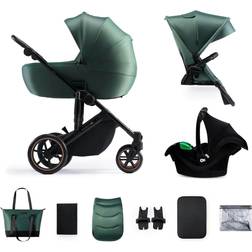 Kinderkraft 3-in-1 Mink Pro Prime 2 with Car Seat Dark Green (Travel system)