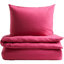 H&M Enkelt Sengesæt Lyserød 140x200 60x70 Dynebetræk Pink (200x140cm)
