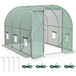VonHaus 3x2m Walk In Polytunnel Greenhouse One Size