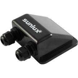 SunLux Kabelgenomföring dubbel svart