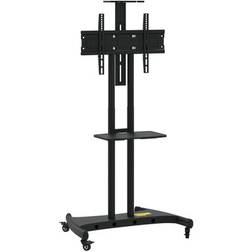 vidaXL Tv-ställ På Hjul 32-70 Tums Skärm Max VESA 600 x 400 mm 60kg