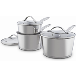 Tower 3-Piece Saucepan Stainless Steel Cookware Set with lid 3 Parts