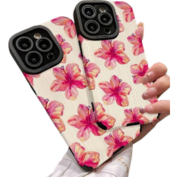 Shein pc Delicate Floral Pattern Velvet Soft Protective Phone Case For IPhone PlusProProMax Suitable For Samsung