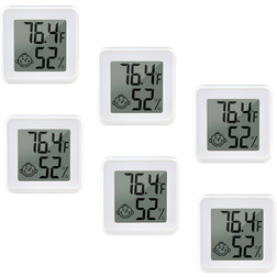 Evermart Mini Digitalt Termometer Hygrometer Trådløst med App 6 stk